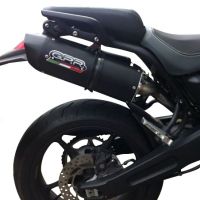 GPR exhaust compatible with  Yamaha MT03 660 2006-2013, Furore Nero, Dual Homologated legal slip-on exhaust including removable db killers, link pipes and catalysts 