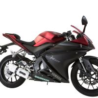 GPR exhaust compatible with  Yamaha Yzf-R 125  2017-2018, Albus Evo4, Homologated legal full system exhaust, including removable db killer and catalyst 