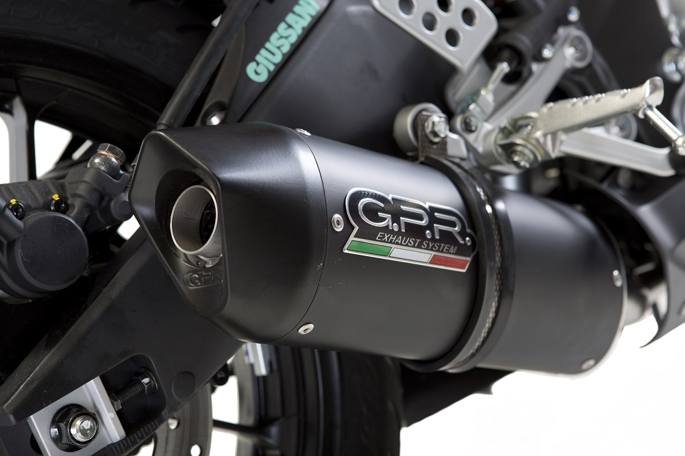 GPR exhaust compatible with  Yamaha Yzf-R 125  2017-2018, Furore Evo4 Nero, full system exhaust legal for UK and non-EU countries including removable db killer 