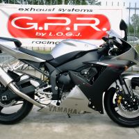 GPR exhaust compatible with  Yamaha Yzf 1000 R1  2002-2003, Trioval, Homologated legal slip-on exhaust including removable db killer and link pipe 