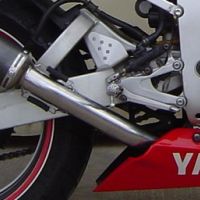 GPR exhaust compatible with  Yamaha Yzf 600 R Thundercat 1996-2003, Trioval, Homologated legal slip-on exhaust including removable db killer and link pipe 