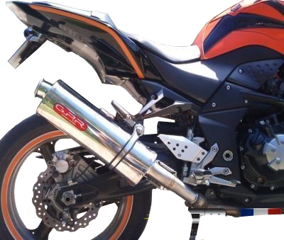 GPR exhaust compatible with  Kawasaki Z 1000  2007-2009, Trioval, Dual Homologated legal slip-on exhaust including removable db killers and link pipes 