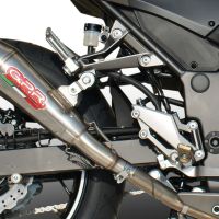 GPR exhaust compatible with  Kawasaki Z 300 2014-2017, Powercone Evo, Homologated legal slip-on exhaust including removable db killer and link pipe 