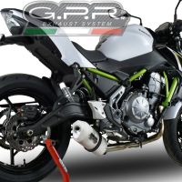 GPR exhaust compatible with  Kawasaki Z 650 2023-2024, Albus Ceramic, full system exhaust legal for UK and non-EU countries including removable db killer 