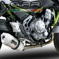 GPR exhaust compatible with  Kawasaki Z 650 2023-2024, Albus Ceramic, full system exhaust legal for UK and non-EU countries including removable db killer 