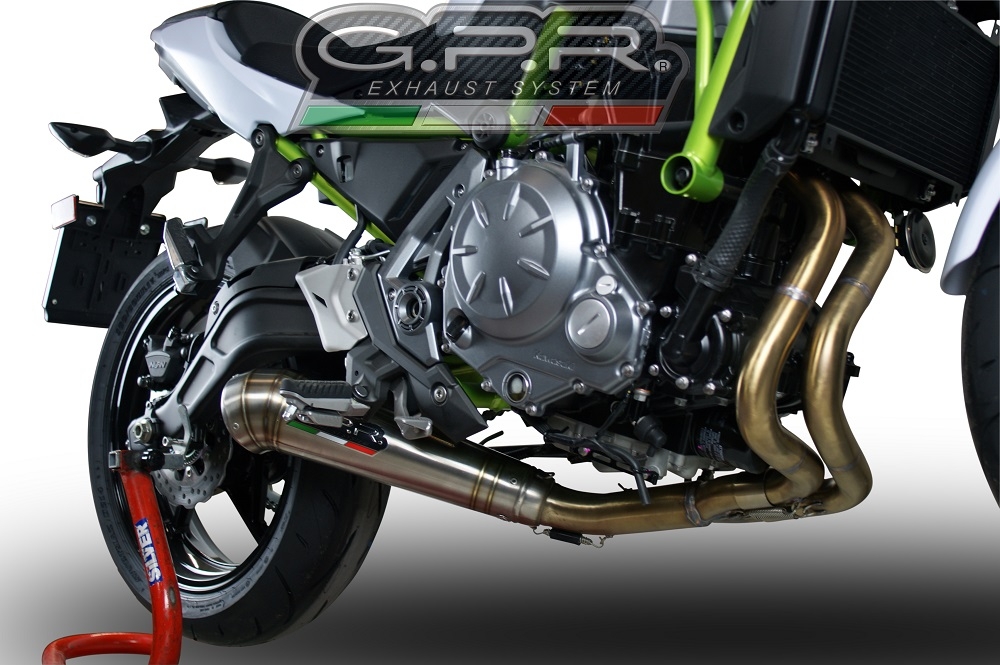 GPR exhaust compatible with  Kawasaki Z 650 2023-2024, Powercone Evo, full system exhaust legal for UK and non-EU countries including removable db killer 