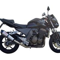 GPR exhaust compatible with  Kawasaki Z 750 - S  2004-2006, Gpe Ann. titanium, Homologated legal slip-on exhaust including removable db killer and link pipe 