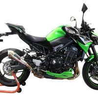 GPR exhaust compatible with  Kawasaki Z 900 2020-2020, Powercone Evo, Homologated legal slip-on exhaust including removable db killer and link pipe 