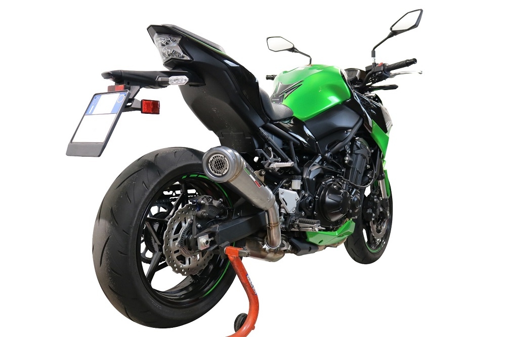 GPR exhaust compatible with  Kawasaki Z 900 2020-2020, Powercone Evo, Homologated legal slip-on exhaust including removable db killer and link pipe 