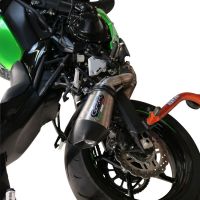 GPR exhaust compatible with  Kawasaki Z 900 E 2020-2024, Gpe Ann. titanium, Homologated legal slip-on exhaust including removable db killer and link pipe 