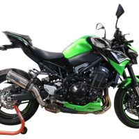 GPR exhaust compatible with  Kawasaki Z 900 2021-2024, M3 Inox , Homologated legal slip-on exhaust including removable db killer and link pipe 