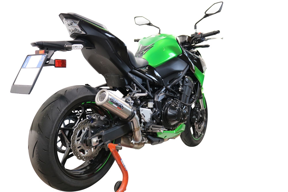 GPR exhaust compatible with  Kawasaki Z 900 2021-2024, M3 Inox , Homologated legal slip-on exhaust including removable db killer and link pipe 