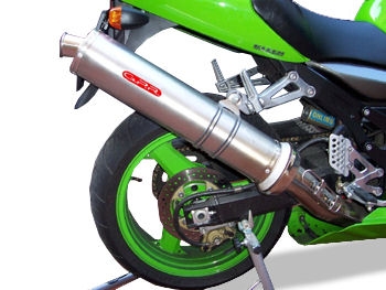 GPR exhaust compatible with  Kawasaki ZX-12R 2000-2006, Inox Tondo, Homologated legal bolt-on silencer including removable db killer 