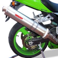 GPR exhaust compatible with  Kawasaki ZX-12R 2000-2006, Inox Tondo, Homologated legal bolt-on silencer including removable db killer 