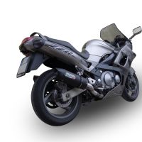 GPR exhaust compatible with  Kawasaki Zzr 600 2002-2006, Furore Nero, Dual Homologated legal slip-on exhaust including removable db killers and link pipes 