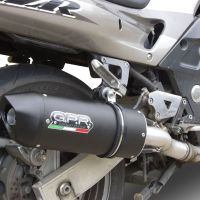 GPR exhaust compatible with  Kawasaki Zzr 600 2002-2006, Furore Nero, Dual Homologated legal slip-on exhaust including removable db killers and link pipes 