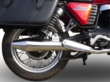 GPR exhaust compatible with  Bmw R 80 Gs 1980-1987, Vintacone, Homologated legal slip-on exhaust including removable db killer and link pipe 