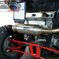 GPR exhaust compatible with  Polaris  Rzr XP 1000  2014-2023, Power Bomb, Homologated legal slip-on exhaust including removable db killer and link pipe 