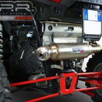 GPR exhaust compatible with  Polaris  Rzr XP 1000  2014-2023, Power Bomb, Homologated legal slip-on exhaust including removable db killer and link pipe 