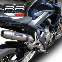 GPR exhaust compatible with  Zontes Zt 310 2021-2024, Deeptone Inox, full system exhaust legal for UK and non-EU countries including removable db killer 