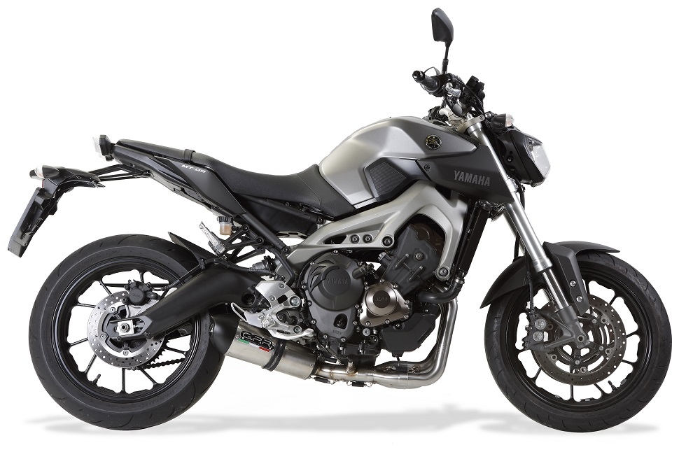 GPR exhaust compatible with  Yamaha Mt-09 2017-2020, Gpe Ann. titanium, full system exhaust legal for UK and non-EU countries including removable db killer 