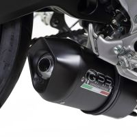 GPR exhaust compatible with  Yamaha Mt-09 2017-2020, Furore Evo4 Nero, Homologated legal full system exhaust, including removable db killer and catalyst 