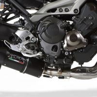 GPR exhaust compatible with  Yamaha XSR900 2016-2021, Furore Evo4 Nero, Homologated legal full system exhaust, including removable db killer and catalyst 