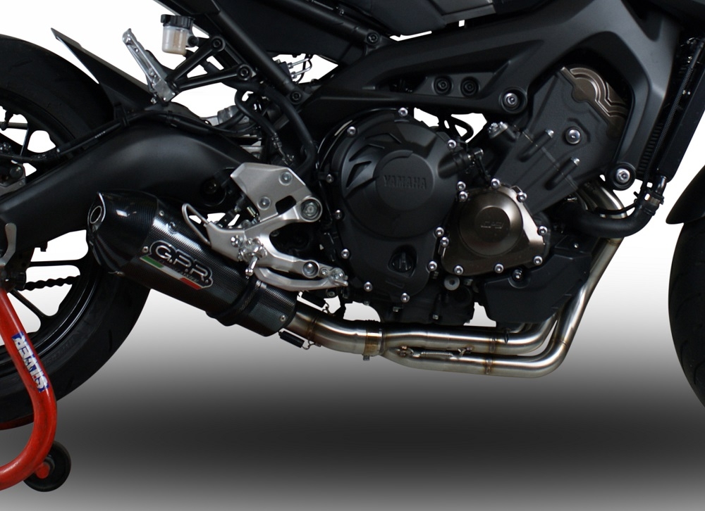 GPR exhaust compatible with  Yamaha XSR900 2016-2021, GP Evo4 Poppy, Homologated legal full system exhaust, including removable db killer and catalyst 