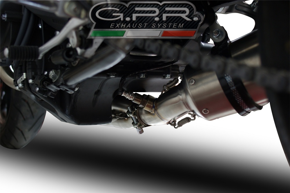 GPR exhaust compatible with  Yamaha XSR900 2016-2021, GP Evo4 Poppy, Homologated legal full system exhaust, including removable db killer and catalyst 