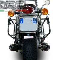 GPR exhaust compatible with  Moto Guzzi California 1100 Special-Stone-Sport-Ev-Alu 1997-2002, Vintacone, Dual Homologated legal slip-on exhaust including removable db killers and link pipes 