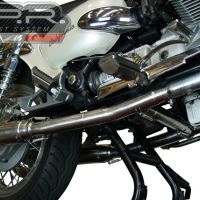 GPR exhaust compatible with  Moto Guzzi California 1100 Special-Stone-Sport-Ev-Alu 1997-2002, Vintacone, Dual Homologated legal slip-on exhaust including removable db killers and link pipes 