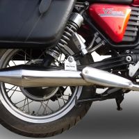 GPR exhaust compatible with  Moto Guzzi V7 (I - II) - Stone - Special 2012-2016, Vintacone , Dual Homologated legal slip-on exhaust including removable db killers and link pipes 