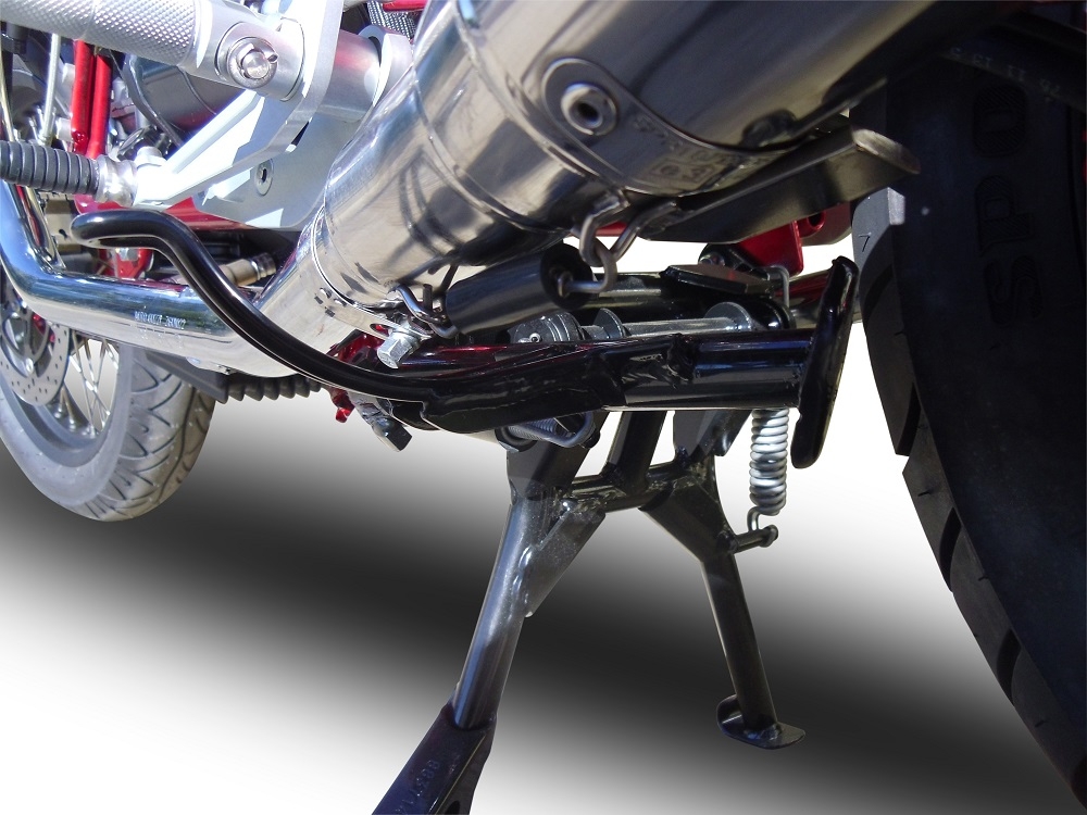 GPR exhaust compatible with  Moto Guzzi V7 (I - II) Racer  2010-2016, Vintacone , Dual Homologated legal slip-on exhaust including removable db killers and link pipes 