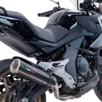 GPR exhaust compatible with  Cf Moto 700 Mt 2023-2024, M3 Poppy , Homologated legal slip-on exhaust including removable db killer, link pipe and catalyst 