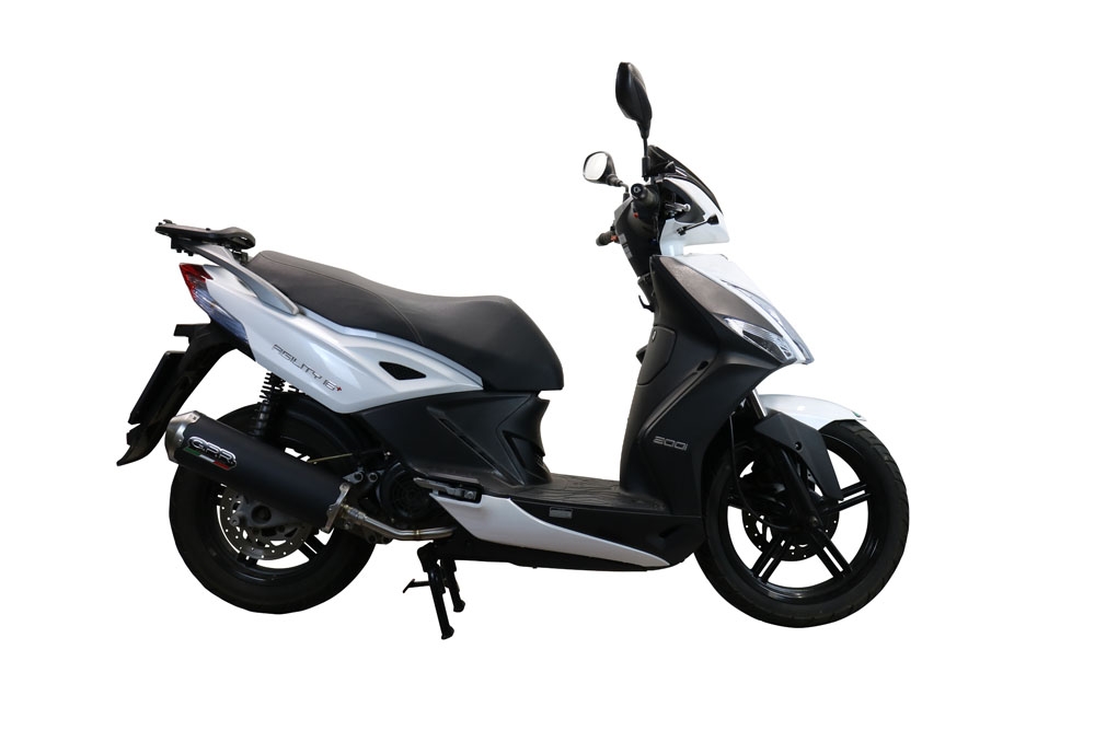 GPR exhaust compatible with  Kymco Agility 200 - I.E. R16 - Plus 2015-2017, Evo4 Road, Homologated legal full system exhaust, including removable db killer and catalyst 