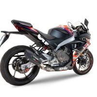 GPR exhaust compatible with  Aprilia RS 457 2024-2025, Gpe Ann. Black titanium, full system exhaust legal for UK and non-EU countries including removable db killer 