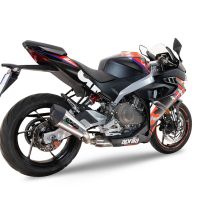 GPR exhaust compatible with  Aprilia RS 457 2024-2025, GP Evo4 Titanium, Homologated legal full system exhaust, including removable db killer and catalyst 