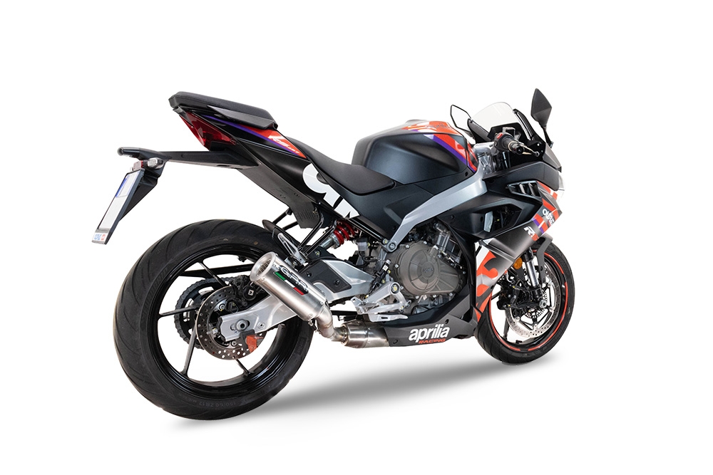 GPR exhaust compatible with  Aprilia RS 457 2024-2025, M3 Inox , Homologated legal full system exhaust, including removable db killer and catalyst 