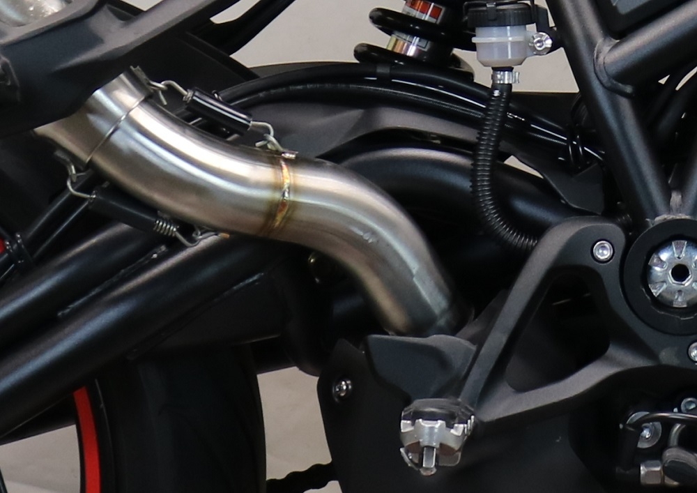 GPR exhaust compatible with  Benelli 752 S 2019-2021, M3 Poppy , Homologated legal slip-on exhaust including removable db killer and link pipe 