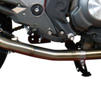 GPR exhaust compatible with  Benelli Bn 302 S 2017-2024, M3 Titanium Natural, Homologated legal slip-on exhaust including removable db killer and link pipe 