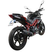 GPR exhaust compatible with  Benelli Bn 125 2018-2020, Furore Evo4 Nero, Homologated legal full system exhaust, including removable db killer and catalyst 