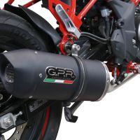 GPR exhaust compatible with  Benelli Bn 125 2018-2020, Furore Evo4 Nero, Homologated legal full system exhaust, including removable db killer and catalyst 