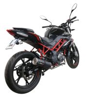 GPR exhaust compatible with  Benelli Bn 125 2018-2020, M3 Black Titanium, Homologated legal full system exhaust, including removable db killer and catalyst 