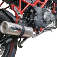 GPR exhaust compatible with  Benelli Bn 125 2018-2020, M3 Inox , full system exhaust legal for UK and non-EU countries including removable db killer 