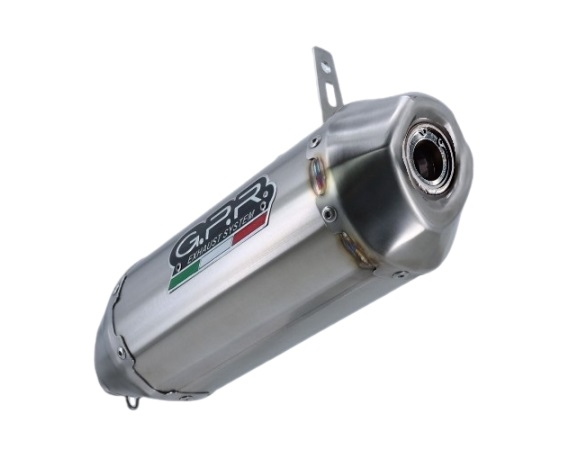 GPR exhaust compatible with  Can Am Outlander 850 2016-2023, PENTACROSS INOX, Homologated legal slip-on exhaust including removable db killer and link pipe 