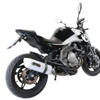 GPR exhaust compatible with  Cf Moto 400 NK 2019-2020, Albus Evo4, Homologated legal slip-on exhaust including removable db killer, link pipe and catalyst 