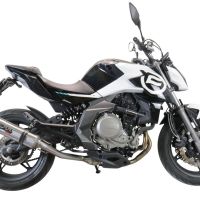 GPR exhaust compatible with  Cf Moto 650 Mt 2019-2020, M3 Inox , Homologated legal slip-on exhaust including removable db killer, link pipe and catalyst 