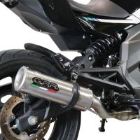 GPR exhaust compatible with  Cf Moto 650 Mt 2019-2020, M3 Inox , Homologated legal slip-on exhaust including removable db killer, link pipe and catalyst 