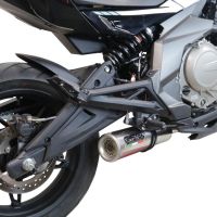 GPR exhaust compatible with  Cf Moto 650 Mt 2021-2024, M3 Inox , Slip-on exhaust legal for UK and non-EU markets including link pipe and removable db killer 