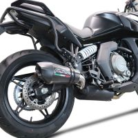 GPR exhaust compatible with  Cf Moto 650 Gt 2022-2024, GP Evo4 Poppy, Homologated legal slip-on exhaust including removable db killer and link pipe 